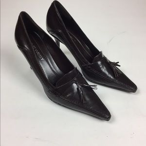 Nine West chocolate brown heels